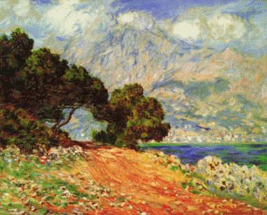 Claude Monet Menton seen from Cape Martin china oil painting image